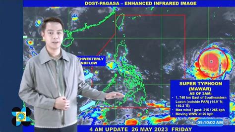 Super typhoon Mawar forecast to continue moving westward