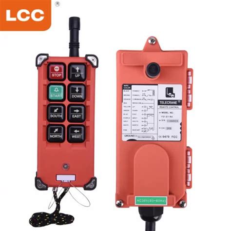 Industrial Wireless Radio Frequency Transmitter Receiver Telecrane ...