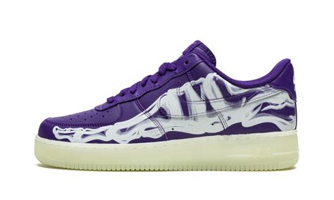 Buy Nike Air Force Low Qs Purple Skeleton Halloween Stadium Goods