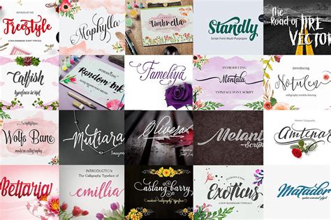 Free modern calligraphy fonts bundle - likospatrol