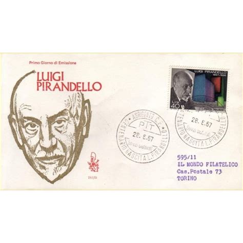 ITALIA 1967 FDC Venetia Luigi Pirandello Ord