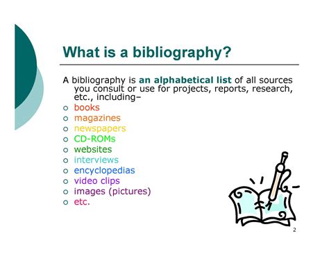 What Is The Bibliography Definition