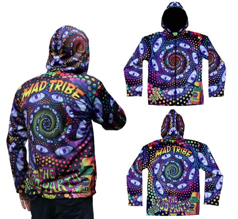 Sublime Hooded Jacket Lsd Party Printed Using Sublimation Printing On A High Quality Polyester