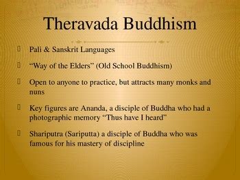 Theravada Mahayana Buddhism By Humanities Resources TPT