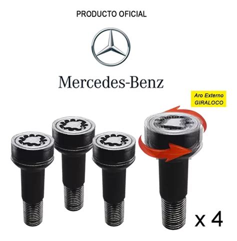 Birlos Seguridad X Mm Largos Mercedes Benz Starlock