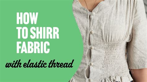 How To Shirr Fabric YouTube