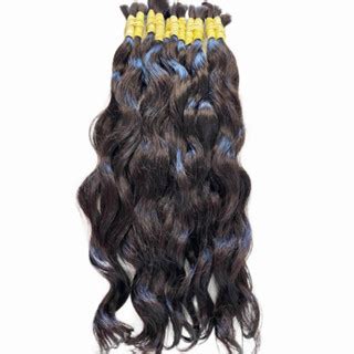 Cabelo Brasileiro Semi Limpo Liso Ondulado Humano Natural 50 55cm 50 Gr