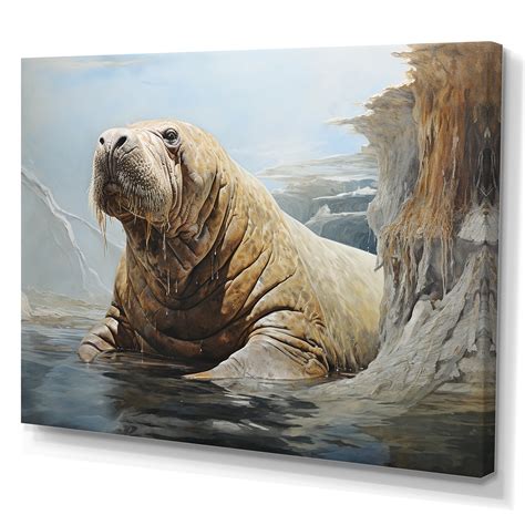 Design Art Lazy Walrus Habitat I Walrus Wall Art Prints Wayfair