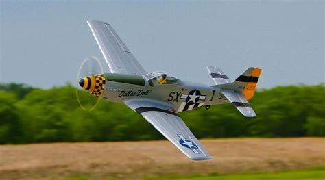 E Flite P 51d Mustang Bnf Basic Airplane With As3x® Technology