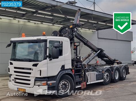 Scania P360 8X2 NL Truck Hiab 211 E 3 HIPRO Kran 3 Pedals Euro 5 Hook