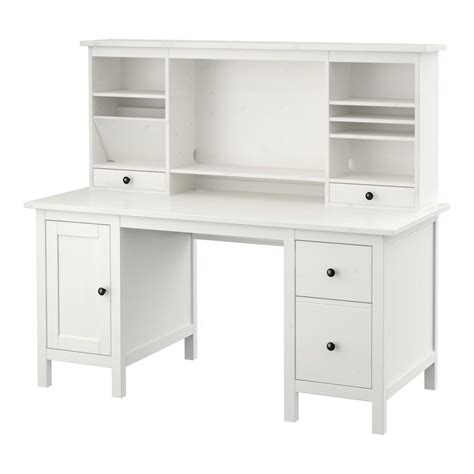 Hemnes Escritorioandmódulo Adicional Tinte Blanco 155x137 Cm Ikea