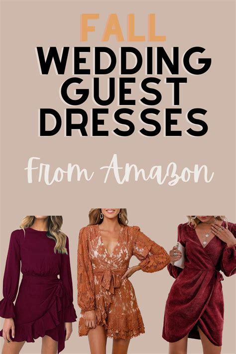 The Fall Wedding Guest Dresses From Amazon