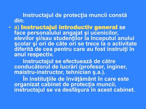 PPT INSTRUCTAJ PROTEC ŢIA MUNCII PowerPoint Presentation free