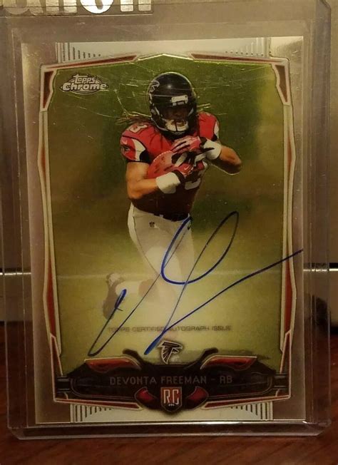 DEVONTA FREEMAN 2014 TOPPS CHROME ROOKIE RC AUTO FALCONS EBay