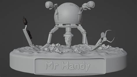 Mr Handy from Fallout 3D model | CGTrader