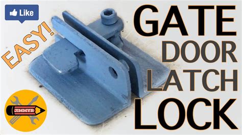 How To Make Gate Door Latch Lock Easy To Make Youtube