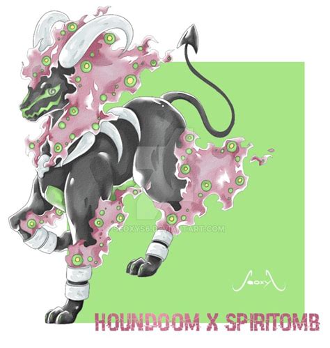 Houndoom X Spiritomb By Seoxys On Deviantart Pokemon Maker Pokemon