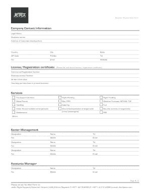 Fillable Online License Registration Certificate Services Fax Email