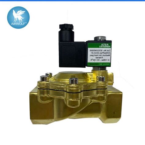 Válvula de Operated Brass Solenoid del piloto de la manera de la