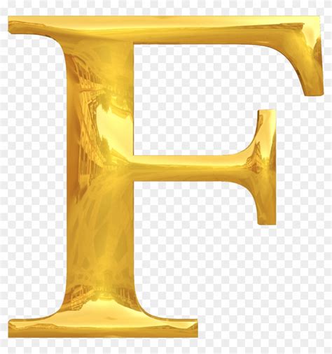 Big Image - Letter F In Gold, HD Png Download - 2324x2375(#1031436 ...