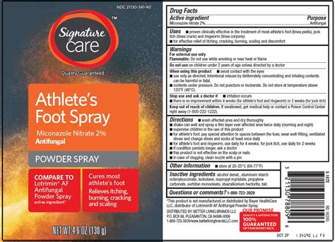 Signature Care Athletes Foot Miconazole Nitrate Spray