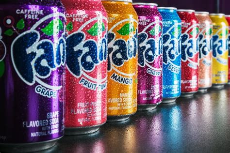 Cans Of Fanta Drink Of Different Flavors In Stock Editorial Stock Photo