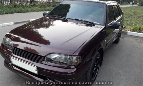 ВАЗ 2115 цвет Портвейн 192 темно-вишневый | Авто