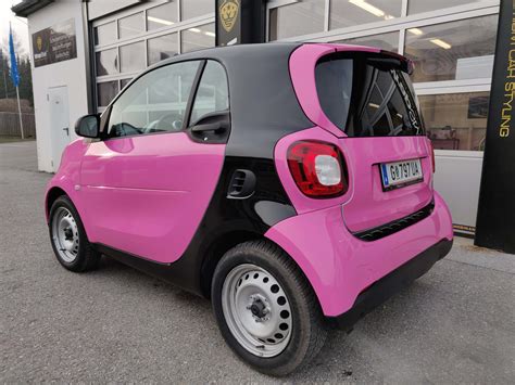 Pink Smart Car