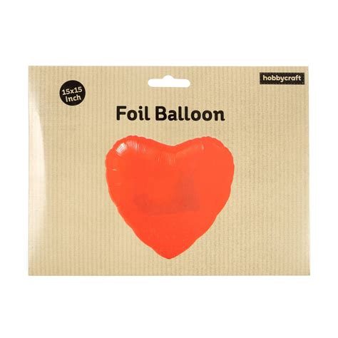 Large Red Foil Heart Balloon Hobbycraft