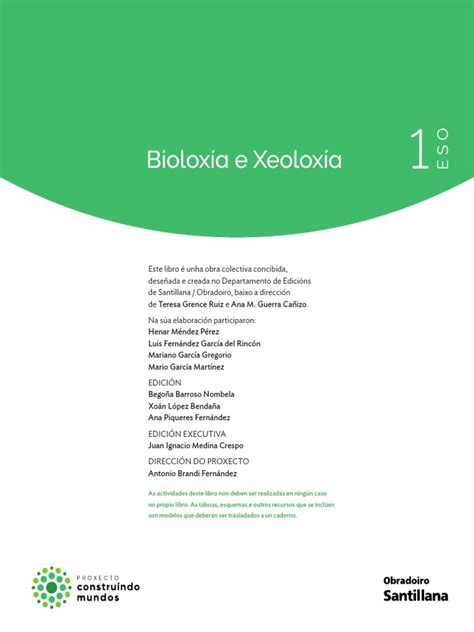 Bioloxía E Xeoloxía Pdf