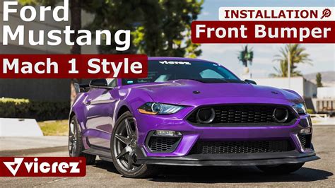 Vicrez Mach 1 Style Front Bumper Ford Mustang 2018 2023