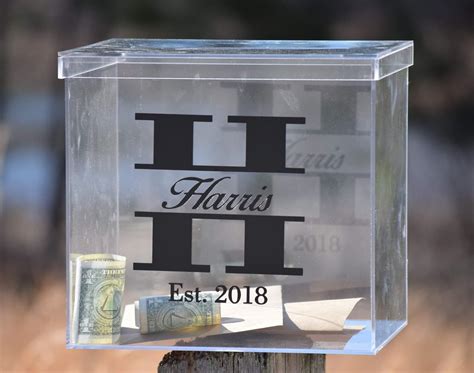 Amazon Clear Card Box Wedding Card Box Personalized Card Box