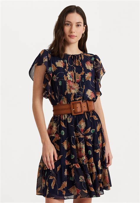 Lauren Ralph Lauren Bellcee Short Sleeve Day Dress Rochie De Zi