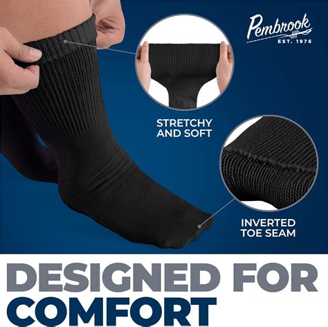 Buy Pembrook Extra Wide Socks For Swollen Feet Pair Bariatric Socks