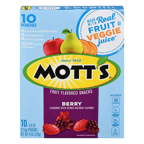 Motts® Medleys Berry Fruit Flavored Snacks 10 0 8 Oz Pouches Shop