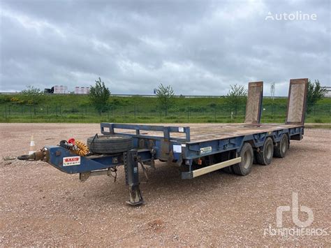 Buy Verem Remorque Porte Engins 3 Essieux Low Bed Semi Trailer By