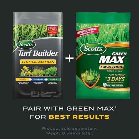 Scotts Turf Builder Triple Actiongreen Max Bundle Large 50 Lb 10000 Sq