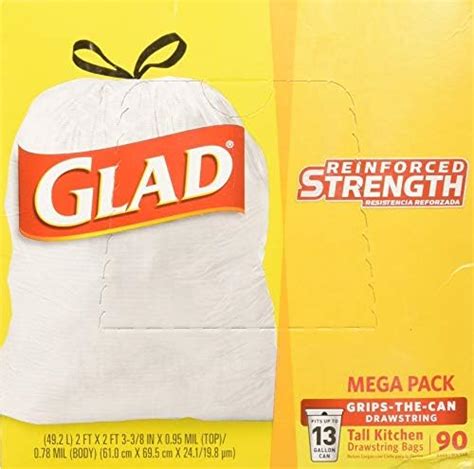 Amazon Glad ForceFlex MaxStrength Bolsas De Basura Altas Con