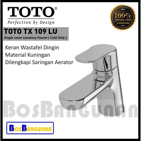 Jual Keran Wastafel TOTO TX109LU Cold Only Kran Wastafel TOTO TX 109