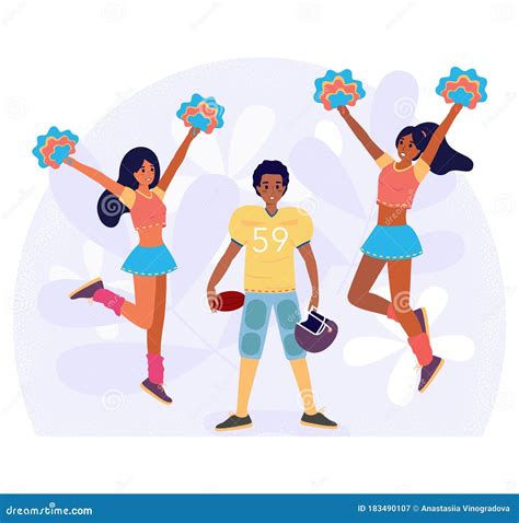 Cheerleader Go Team Red/EPS Cartoon Vector | CartoonDealer.com #6278193