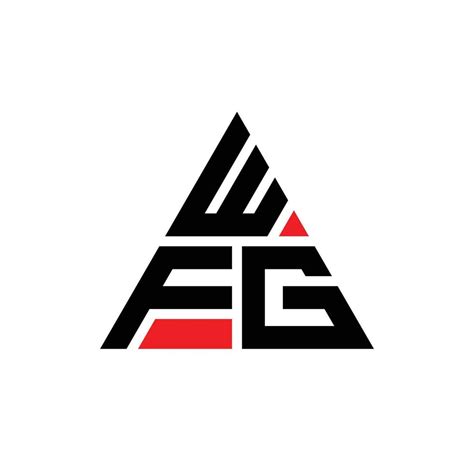 WFG triangle letter logo design with triangle shape. WFG triangle logo design monogram. WFG ...