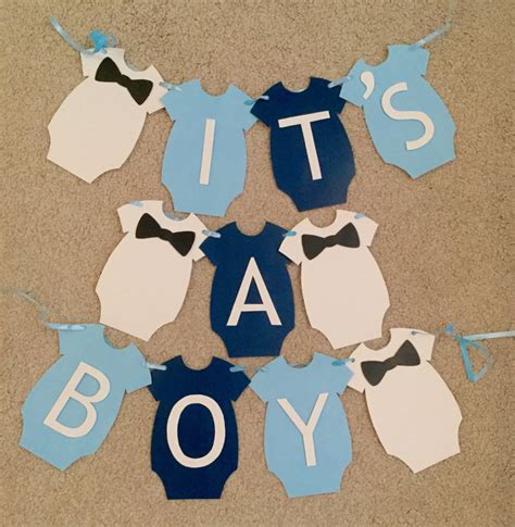 Baby Boy Banner, Baby Shower Banner, Baby Shower Décor, It's A Boy Banner, Baby Shower, Baby Boy ...