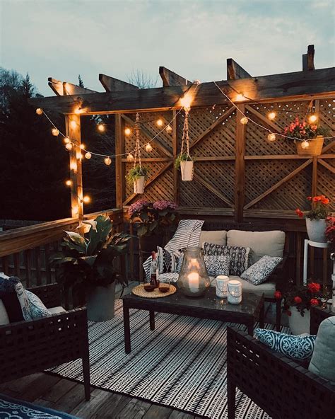 I Would Love To Wind Down After Work On This Cozy Outdoor Patio R