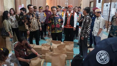 Hadiri Persemian Gedung Kantor Pemerintahan Dan Kesiapan Pemilu 2024 Di