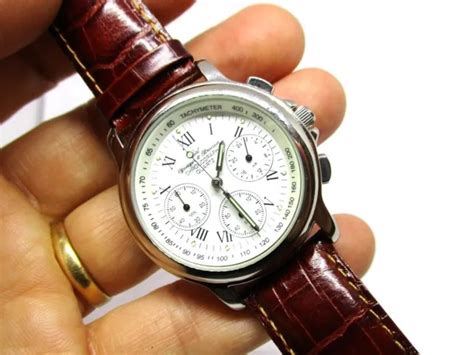 Montre Homme Yonger Bresson Chronographe Quartz Plongee Vintage Watch