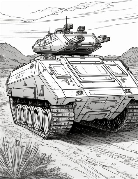 Coloring Military Tanks Pages