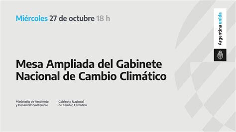 Mesa Ampliada del Gabinete Nacional de Cambio Climático YouTube