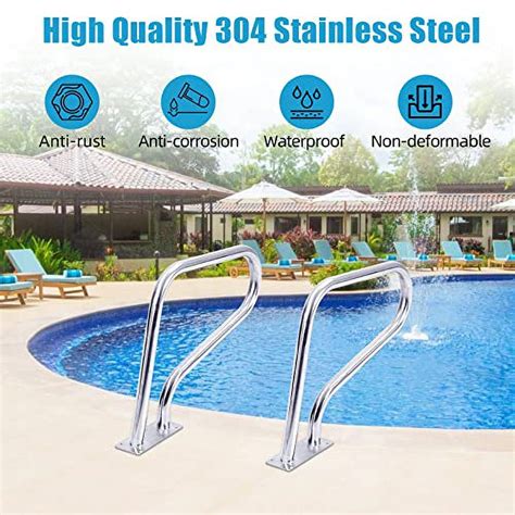 Swimming Pool Handrails 30 X 22 Pool Railings For Inground Pools 304