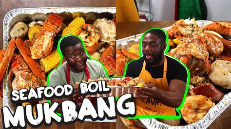 MUKBANG SEAFOOD BOIL | Caribbean Style recipe! | ORIGINAL FLAVA # ...