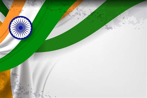 Premium Vector India Flag Color Background